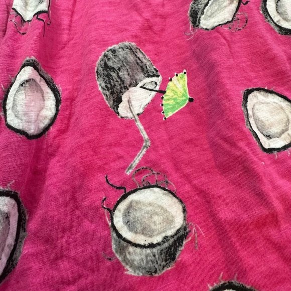 791 Hue	Sleepwear shorts with coconuts in 3X, elastic waist - Picture 2 of 7